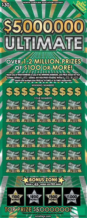 north carolina scratch-off remaining prizes|More.